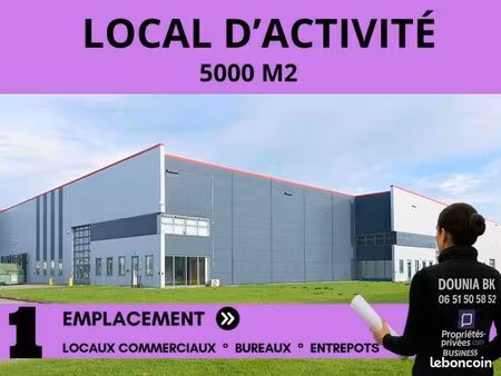 local industriel 5 000 m²