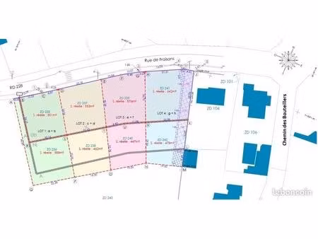 terrains viabilisé bradé 4+1 village joli 25 km besançon dole 1469m² 72000e calme forêt / 