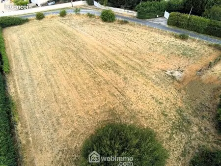 terrain 1 875 m² leigne sur usseau