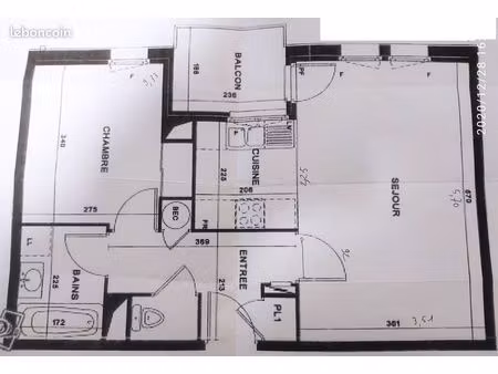 appartement t2 de 48 m²