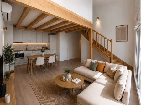 a vendre - appartement t4 duplex - centre de biganos