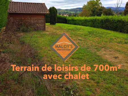 terrain à vendre à l'arbresle - 701m2 - chalet aménagé et vu