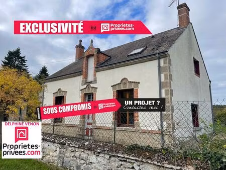 exclusivité - maison à rénover avec beaucoup de cachet à combreux sur un terrain de 1 000 