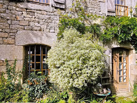 près de dinan - accès facile n176 - maison de bourg esprit arty atypique avec jardin bucol