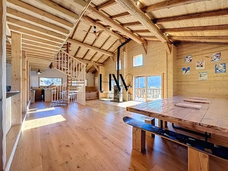 chalet d’exception à proximité de megève – vue panoramique sur les aravis et crest-voland