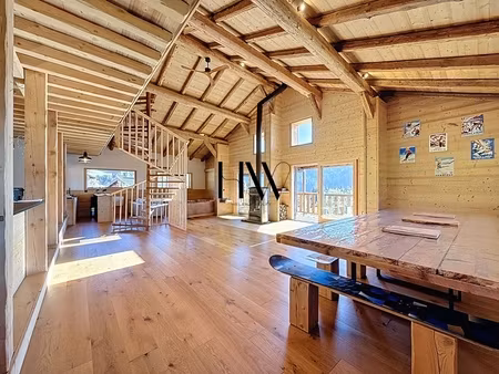 chalet d’exception à proximité de megève – vue panoramique sur les aravis et crest-voland