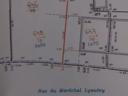 vente terrain 250 m² à terville (57180)  143 000 €