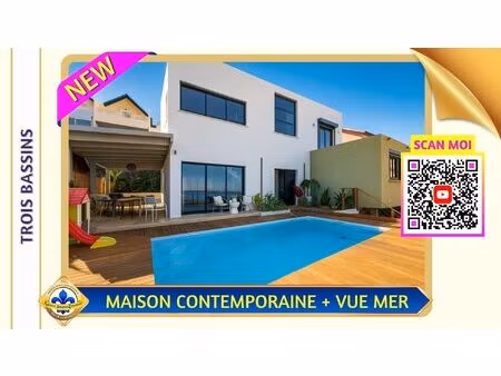 maison contemporaine à trois-bassins