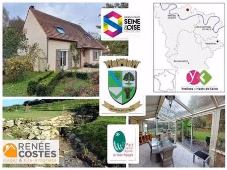 vente en nue propriété - f67-h70 ans - montalet le bois (78440)