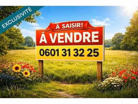 terrain constructible viabilisé à vendre