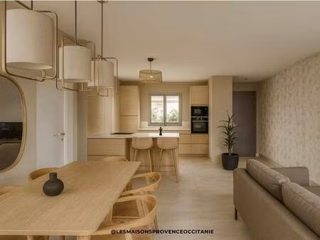 terrain avec maison neuve à vendre