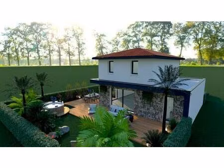 terrain avec maison neuve à vendre