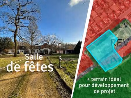 salle de fêtes sur un terrain de 59 ares 27 ca