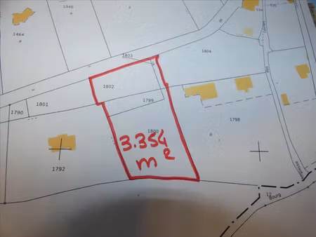 vente terrain 3354 m² à landeleau (29530)  27 155 €