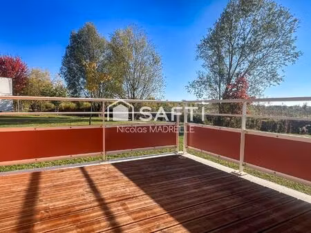 appartement 3 pièces 68 m2 en rdc avec vue dégagée