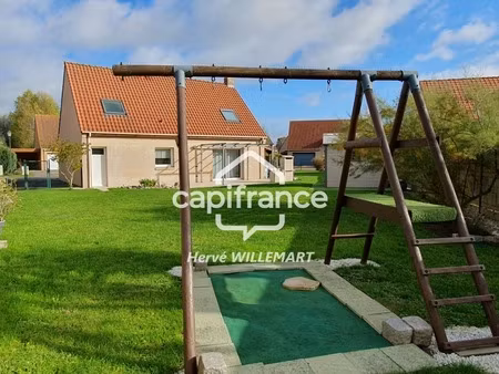 hondschoote – maison individuelle  5 pièces  3 chambres  1 bureau  garage et jardin sud