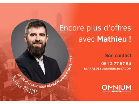 location local commercial 69m² lyon 5ème