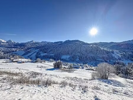 les gets - terrain constructible - 1214m2 - vue panoramique