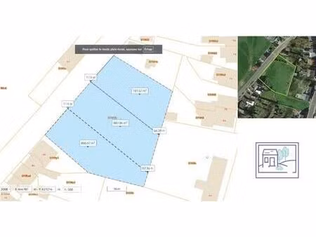 terrain à bâtir à vendre à rue des d?port?s 58 anderlues (vbd44340)