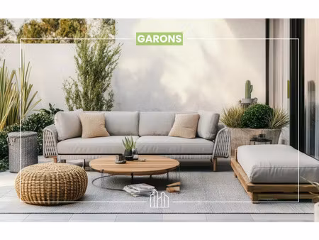 vente maison neuf 3 pièces 71m2 garons - 242000 € - surface privée