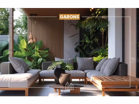 vente maison neuf 4 pièces 89m2 garons - 282900 € - surface privée