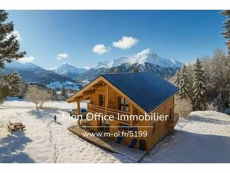 référence : 5199-mbe. - chalet haut de gamme - ski au pied - vue imprenable