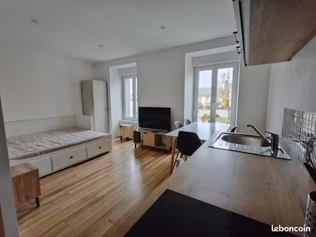 joli t1 meublé de 21m² centre-ville de loyat