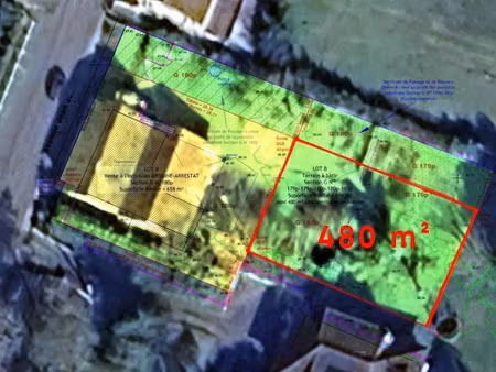 vente terrain 480 m² à villeneuve-de-marsan (40190)  36 000 €