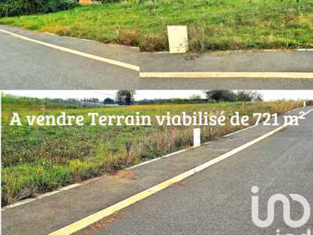 vente terrain à bâtir 721 m²