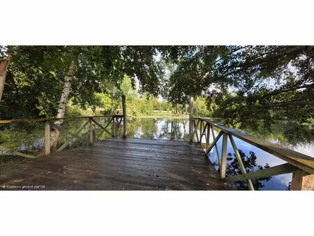 magnifique terrain en bord de charente commune de barro - idéal pêche  détente et nature