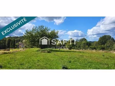 beau terrain à bâtir  plat avec vue dégagée