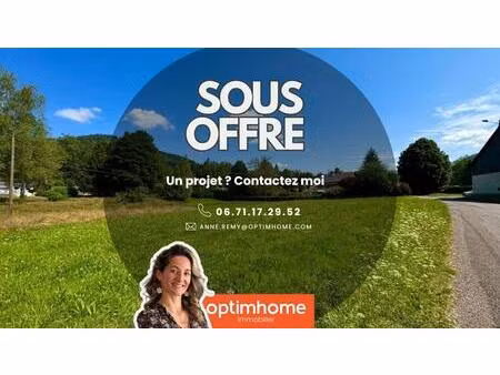 sous offre - terrain à vendre de 1 090 00 m² le thillot (88) hautes vosges - belle exposit