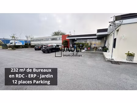 bureaux rdc à louer - 232 m² - 12 parking + jardin