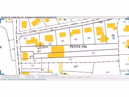 terrain à vendre - 3246 m2 - courcelles chaussy - 57 - lorraine
