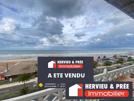 appartement 3 pièce(s) 44.58 m2 en front de mer à luc sur mer - vue sur la mer