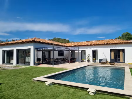 maison neuve avec terrain et piscine