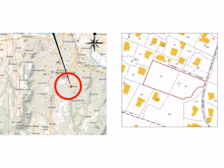 vente terrain 1028 m² à bagnols-sur-ceze (30200)  111 000 €