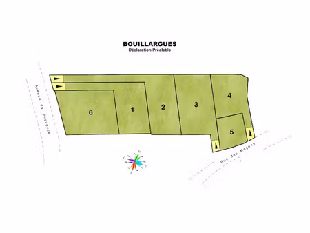 vente terrain 358 m² à bouillargues (30230)  164 900 €