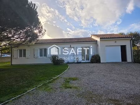 plain pied trois chambres et un bureau  garage attenant  jardin !