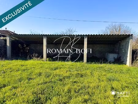 local ouvert 60m2 sur 300m2 de terrain