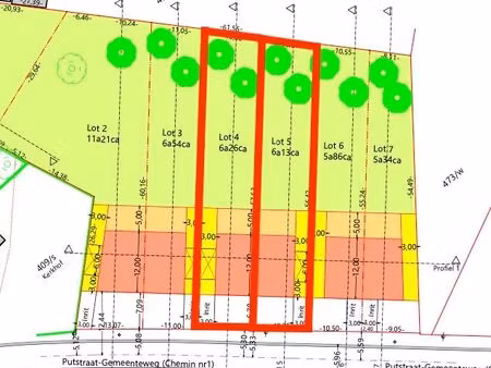 2 halfopen bouwgronden van ieder circa 6 are op een toplocatie te riemst !