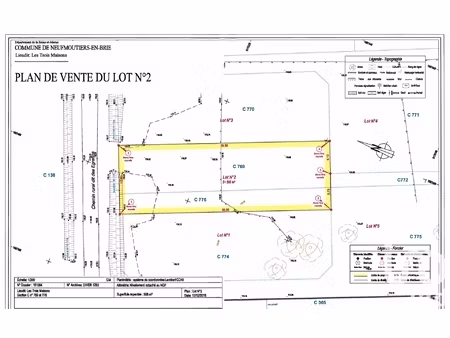 vente terrain à bâtir 508 m²