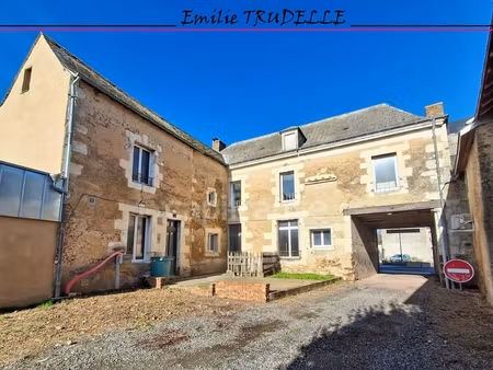 maison de bourg à vendre 7 pièces saint vincent du lorouer (72) possibilité 2 logements