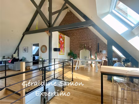 hyper centre douai  appartement t4 duplex de 139 m2 + parking securise