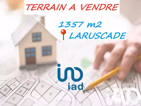 vente terrain 1357 m² laruscade (33620)