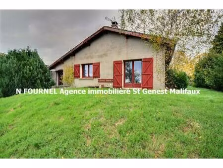 jonzieux 42660 maison plain-pied exposée sud édifiée sur vide sanitaire 82m² habitables 2 