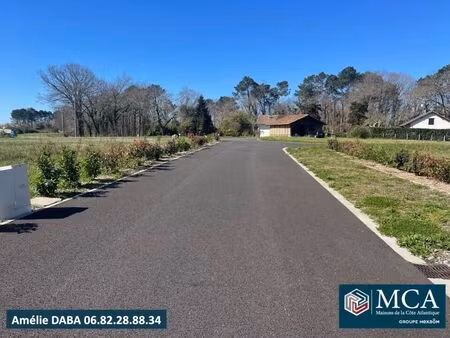 vente terrain 670 m² saubion (40230)