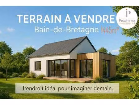 vente terrain à bain-de-bretagne (35470) : à vendre / 1445m² bain-de-bretagne