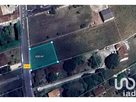 vente terrain 650 m² à ars (16130)  25 000 €