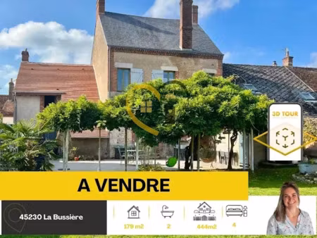 vente maison 6 pièces 179 m² à la bussiere (45230)  199 500 €